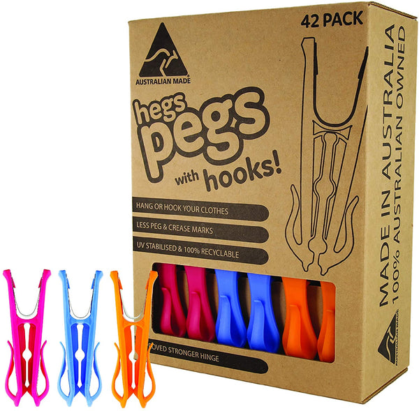 Australian Made HEGS Clothespins Strong & Durable