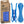 HEGS Clothes Pins with Hooks | Recycled Plastic | 30 Pack Bright Blue